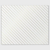 Gold Striped Glamor Shiny Design Elegant Cadeaupapier (Vlak)