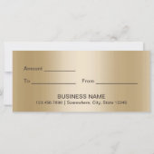 Gold Striped Modern Leopard Cadeaubonnen (Achterkant)