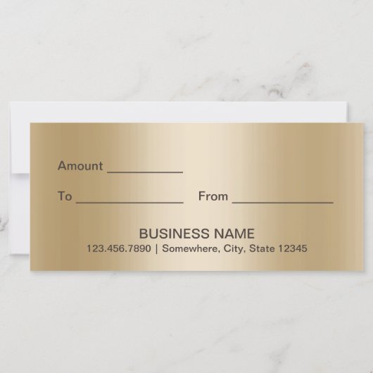 Gold Striped Modern Leopard Cadeaubonnen (Achterkant)