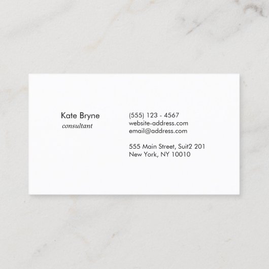 Gold Striped Modern Stylish Navy Blue Visitekaartje (Achterkant)