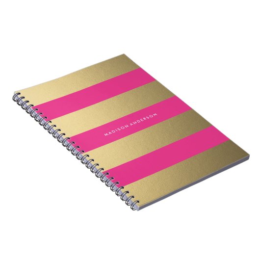 Gold Striped | NOTITIEBOEK (Rechterzijde)