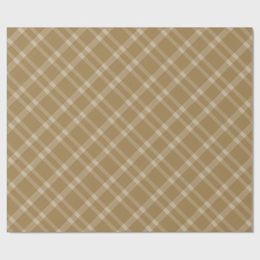 Gold Striped Patroon Cadeaupapier (Vlak)