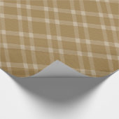 Gold Striped Patroon Cadeaupapier (Hoek)