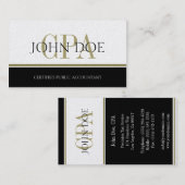 Gold Stripes - CPA belastingplichtige Visitekaartje (Voorkant / Achterkant)