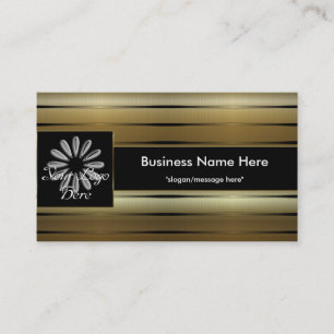 Gold Stripes D2 Voeg uw Logo Visitekaartjes toe