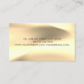 Gold Stripes Diamonds Chic Lotus Gold Visitekaartje (Achterkant)