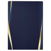 Gold Stripes en blauwe achtergrond Klembord (Achterkant)