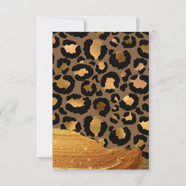 Gold Stripes op Metal Glamor Cheetah Skin (Voorkant)