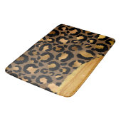 Gold Stripes op Metal Glamor Cheetah Skin Badmat (Gekanteld)