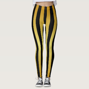 Gold Stripes op uw kleur Leggings
