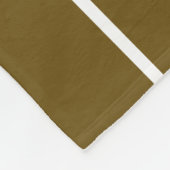 Gold Stripes Patroon Aangepaste witte achtergrond  Fleece Deken (Hoek)