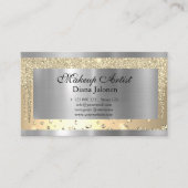 Gold Strokes Marble Beauty Shop Roos Spa Makeup Visitekaartje (Voorkant)