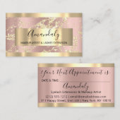 Gold Strokes Marble Beauty Shop Roos Spa Visitekaartje (Voorkant / Achterkant)