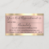 Gold Strokes Marble Beauty Shop Roos Spa Visitekaartje (Achterkant)