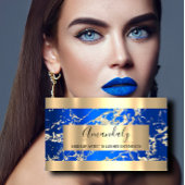 Gold Strokes Royal Blue Beauty Shop Visitekaartje