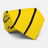 Gold Stropdas met zwarte strepen (Opgerold)