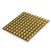 Gold Studs keramische tapijten Tegeltje (Zijkant)
