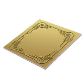 Gold Style Art Deco Design-keramische Tegel Tegeltje (Zijkant)