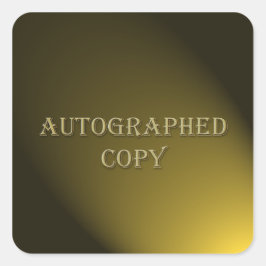 Gold Style AutoGraphics Copy Author Sticker