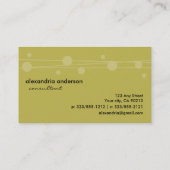 Gold Stylish Stippen and Straw Visitekaartjes (Achterkant)