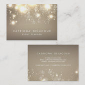 Gold Subtle Glitter Bokeh Visitekaartje | Chubby (Voorkant / Achterkant)