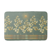 Gold Sun Branches Leaves Bath Mat (Voorkant)