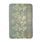Gold Sun Branches Leaves Bath Mat (Voorkant Verticaal)