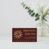 Gold Sun Coffee Drink Punch / Loyalty Card (Staand voorkant)