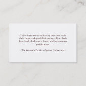Gold Sun Coffee Drink Punch / Loyalty Card (Achterkant)