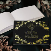 Gold Sun en Moon Tarot Kaart Wedding Guest Book Gastenboek