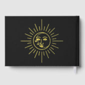Gold Sun en Moon Tarot Kaart Wedding Guest Book Gastenboek (Achterkant)