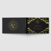 Gold Sun en Moon Tarot Kaart Wedding Guest Book Gastenboek (Volledig)