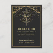 Gold Sun en Moon Tarot Reception Enclosure Kaart (Voorkant)