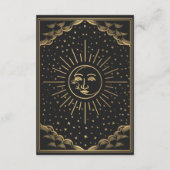 Gold Sun en Moon Tarot Reception Enclosure Kaart (Achterkant)