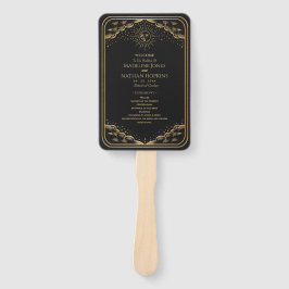 Gold Sun en Moon Tarot Wedding Handwaaier