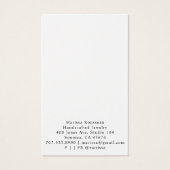 Gold Sun Faux Folie Mandala Ketting Visitekaartje (Achterkant)