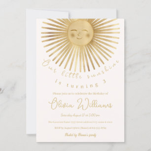 Gold Sun Happy Sunshine Kaart