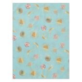 Gold Sun Moon Planets Space Blue-illustratie Tafelkleed (Voorkant)