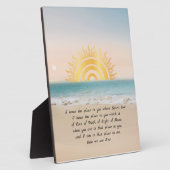 Gold Sun Namaste Definition Fotoplaat (Zijkant)