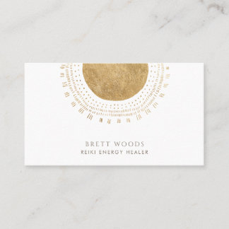 Gold Sun Reiki Energy Healer Visitekaartje