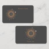 Gold sun visitekaartje (Voorkant / Achterkant)