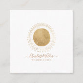 Gold Sun Wellness Coach Vierkante Visitekaartje (Voorkant)