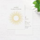 Gold Sunburst Stud Earning Display Card Visitekaartje (Bureau)