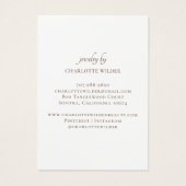 Gold Sunburst Stud Earning Display Card Visitekaartje (Achterkant)