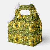 Gold Sunflower Glow Favor Box Bedankdoosjes (Achterkant)