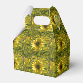 Gold Sunflower Glow Favor Box Bedankdoosjes (Voorkant Zijde)