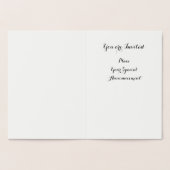 GOLD SUNFLOWER RUSTİC SUMMER WEDDING MONOGRAM FOLIE KAARTEN (Binnen)