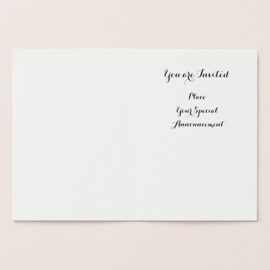 GOLD SUNFLOWER RUSTİC SUMMER WEDDING MONOGRAM FOLIE KAARTEN (Binnen)