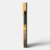 Gold sunrise personalizable mountains monogram Case-Mate iPhone case (Achterkant / Links)