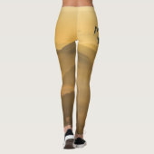 Gold sunrise personalizable mountains monogram leggings (Achterkant)